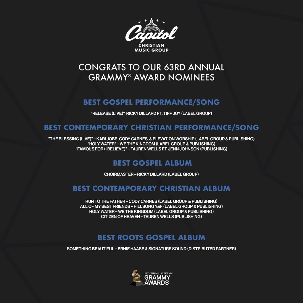 Grammy Nominees | Capitol Christian Music Group